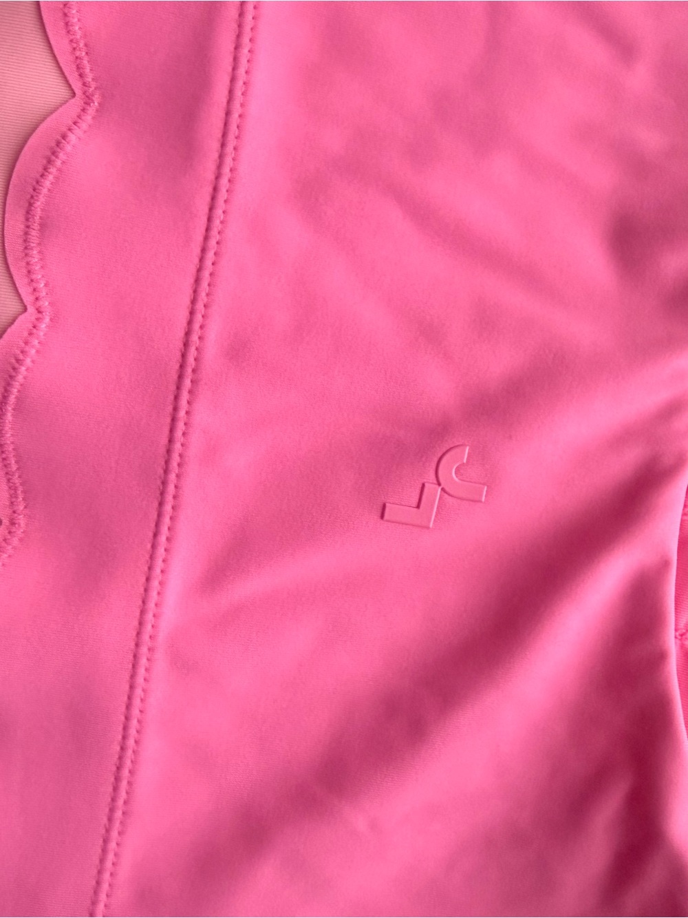JoyLab Pink Scallop-Edge Sports Bra - Picture 4 of 6